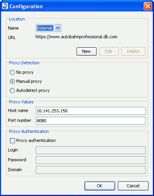 autobahn setup screen